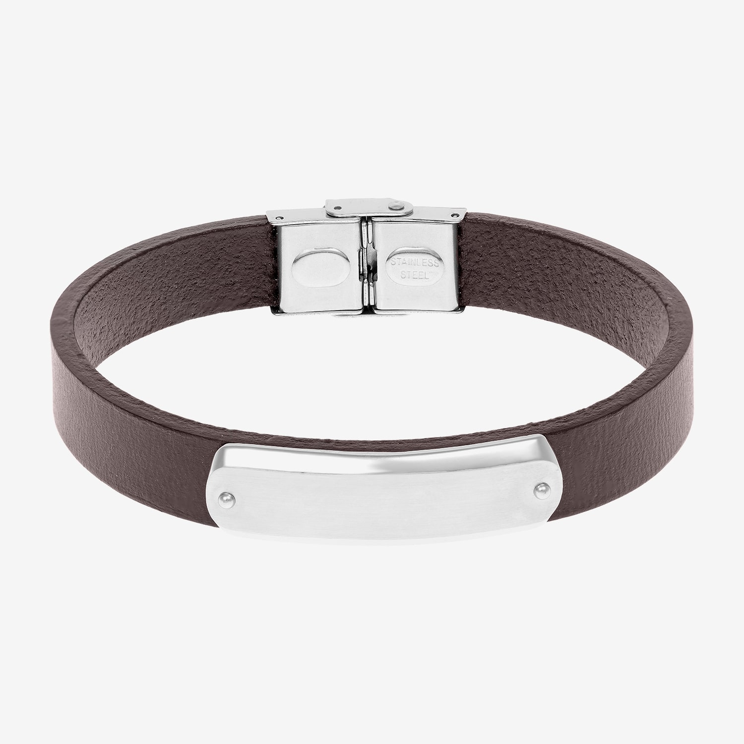 Limited Quantities! Mens Stainless Steel 8 1/2 Inch Id Bracelet