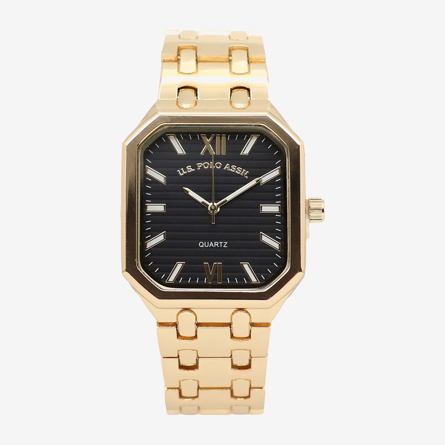 U.S. Polo Assn. Uspa Mens Gold Tone Bracelet Watch Usc81014jc