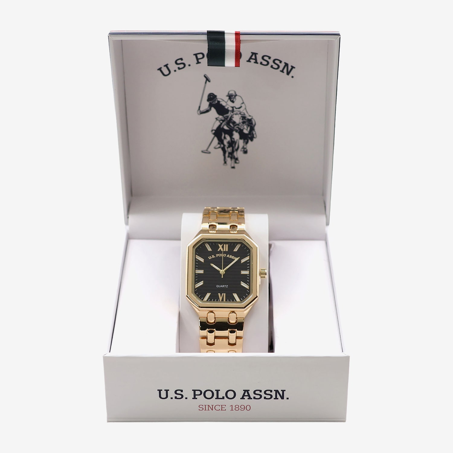 U.S. Polo Assn. Uspa Mens Gold Tone Bracelet Watch Usc81014jc