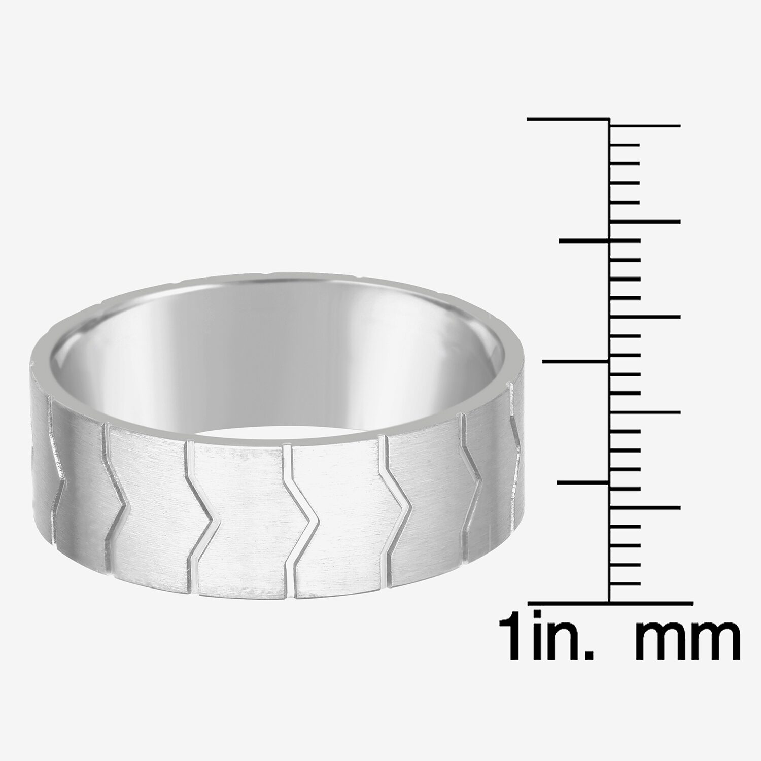 Limited Quantities! Mens 8MM Stainless Steel Band