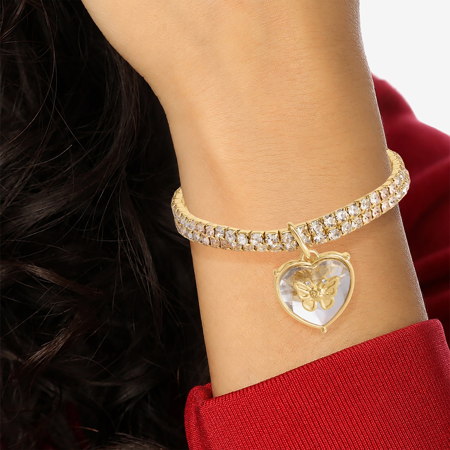 Juicy By Juicy Couture Womens Glass Stretch Bracelet