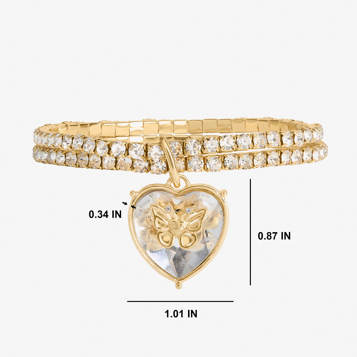 Juicy By Juicy Couture Womens Glass Stretch Bracelet