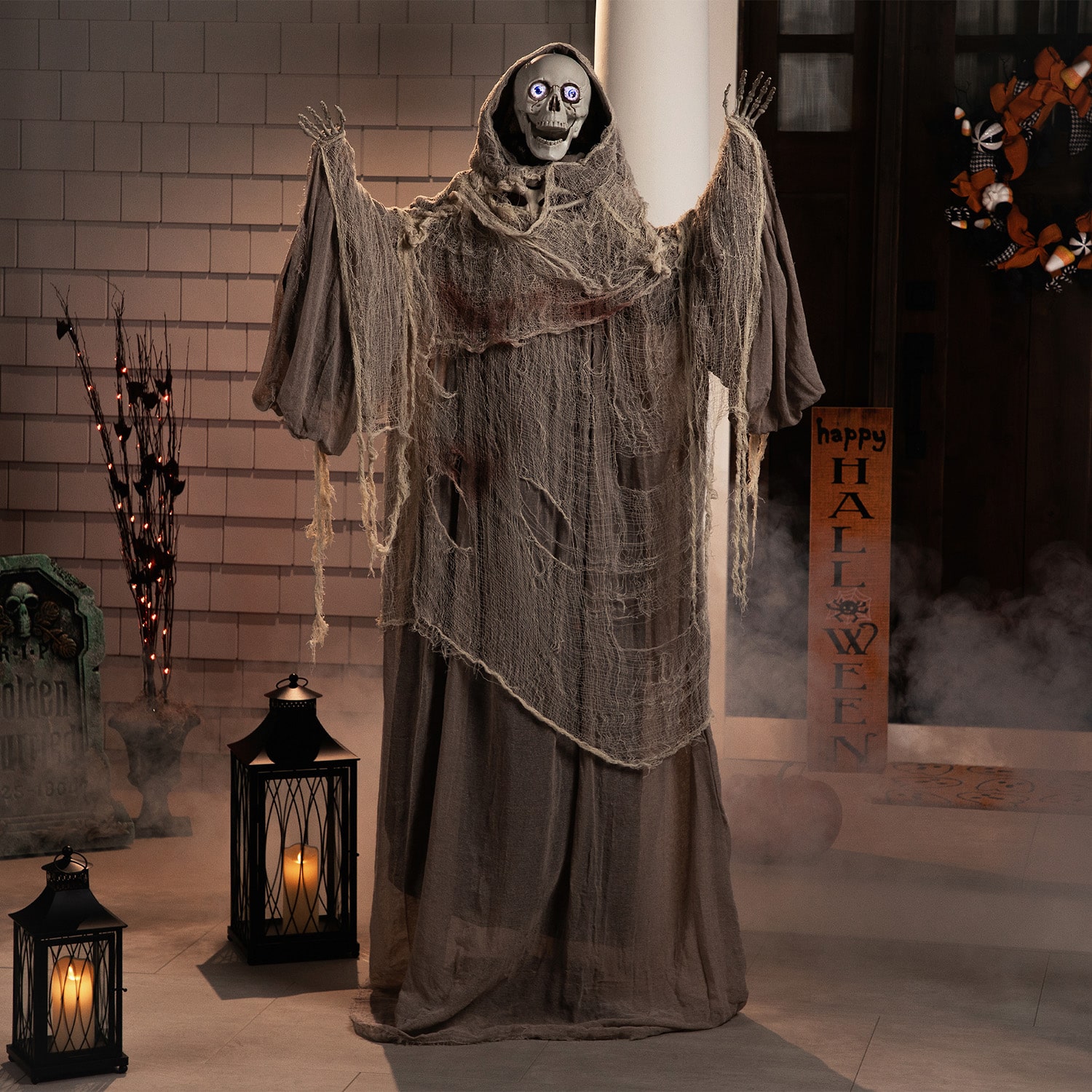 Northlight 65" Lighted And Animated Master Of Death Halloween Yard Art