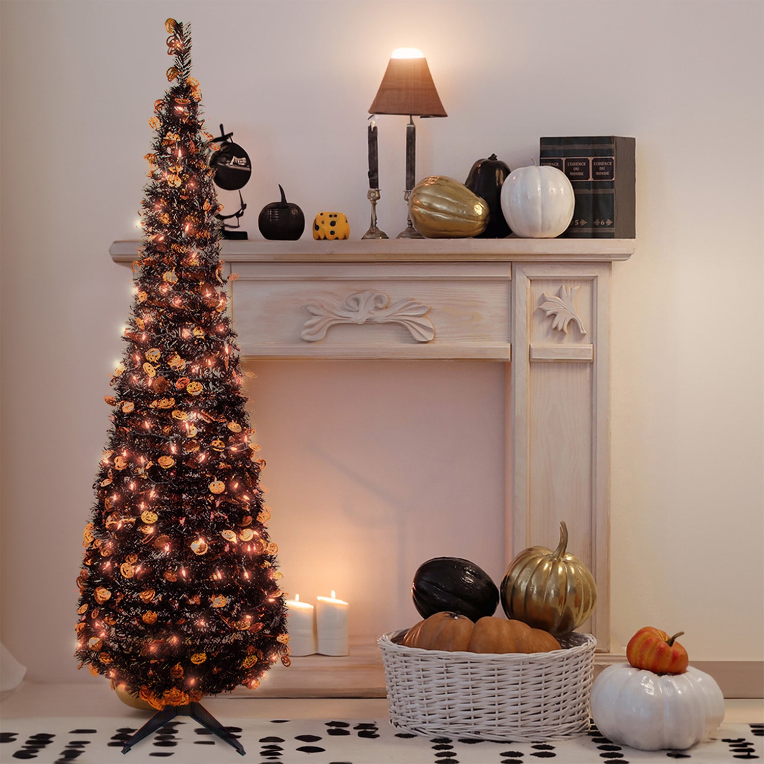Northlight 6 Ft Pre Lit Pop Up Jack O' Lantern Outdoor Artificial Tree