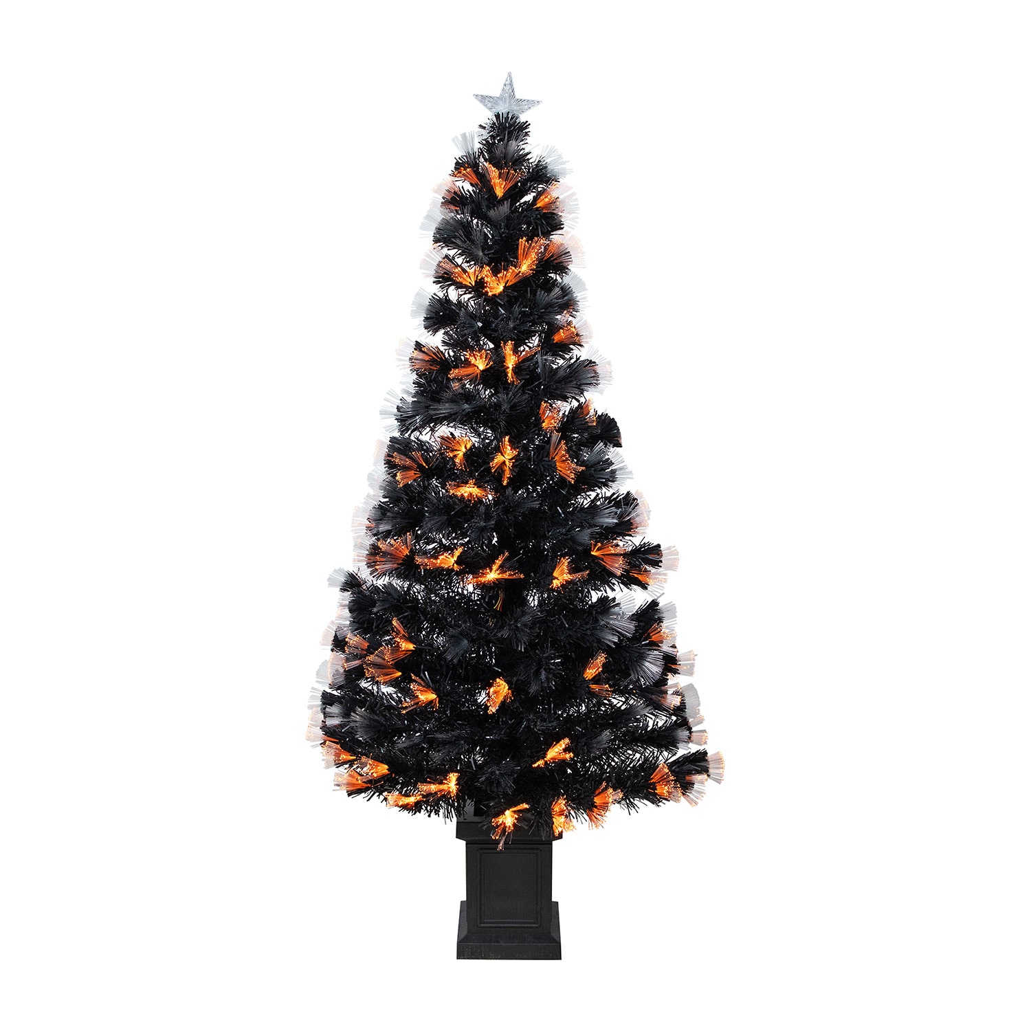 Northlight 5 Ft Led 8-Function Fiber Optic Pine Indoor Artificial Tree