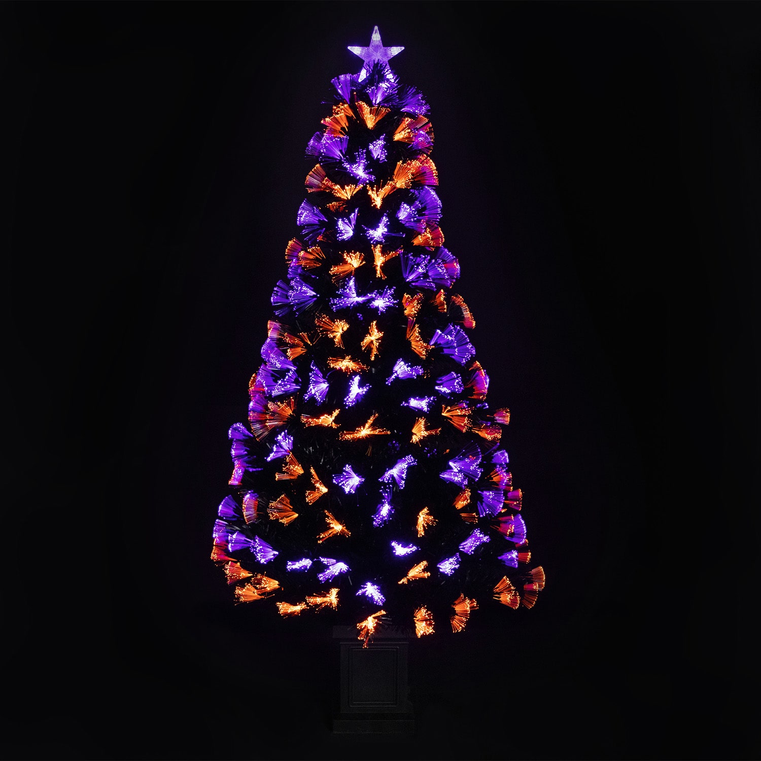 Northlight 5 Ft Led 8-Function Fiber Optic Pine Indoor Artificial Tree