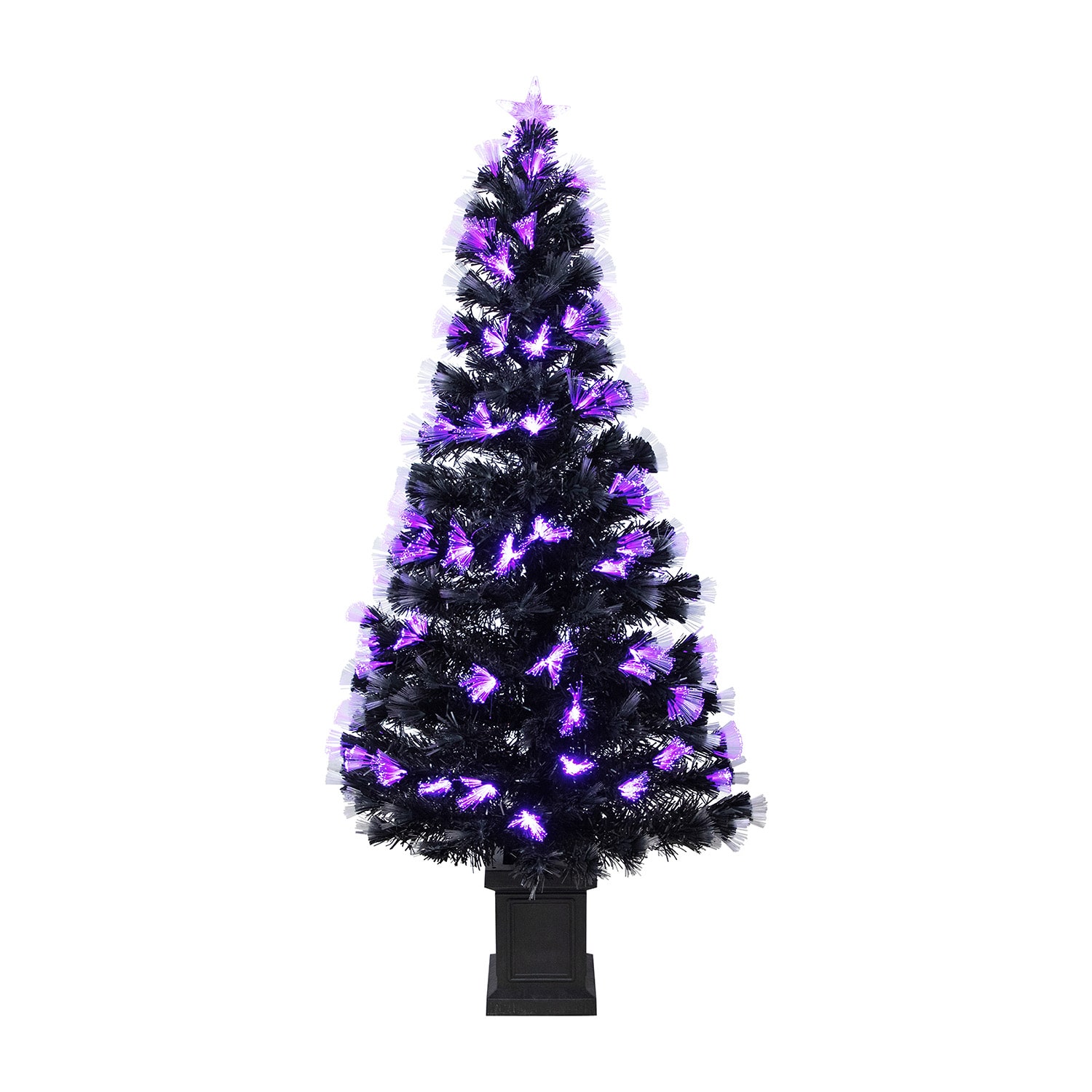 Northlight 5 Ft Led 8-Function Fiber Optic Pine Indoor Artificial Tree