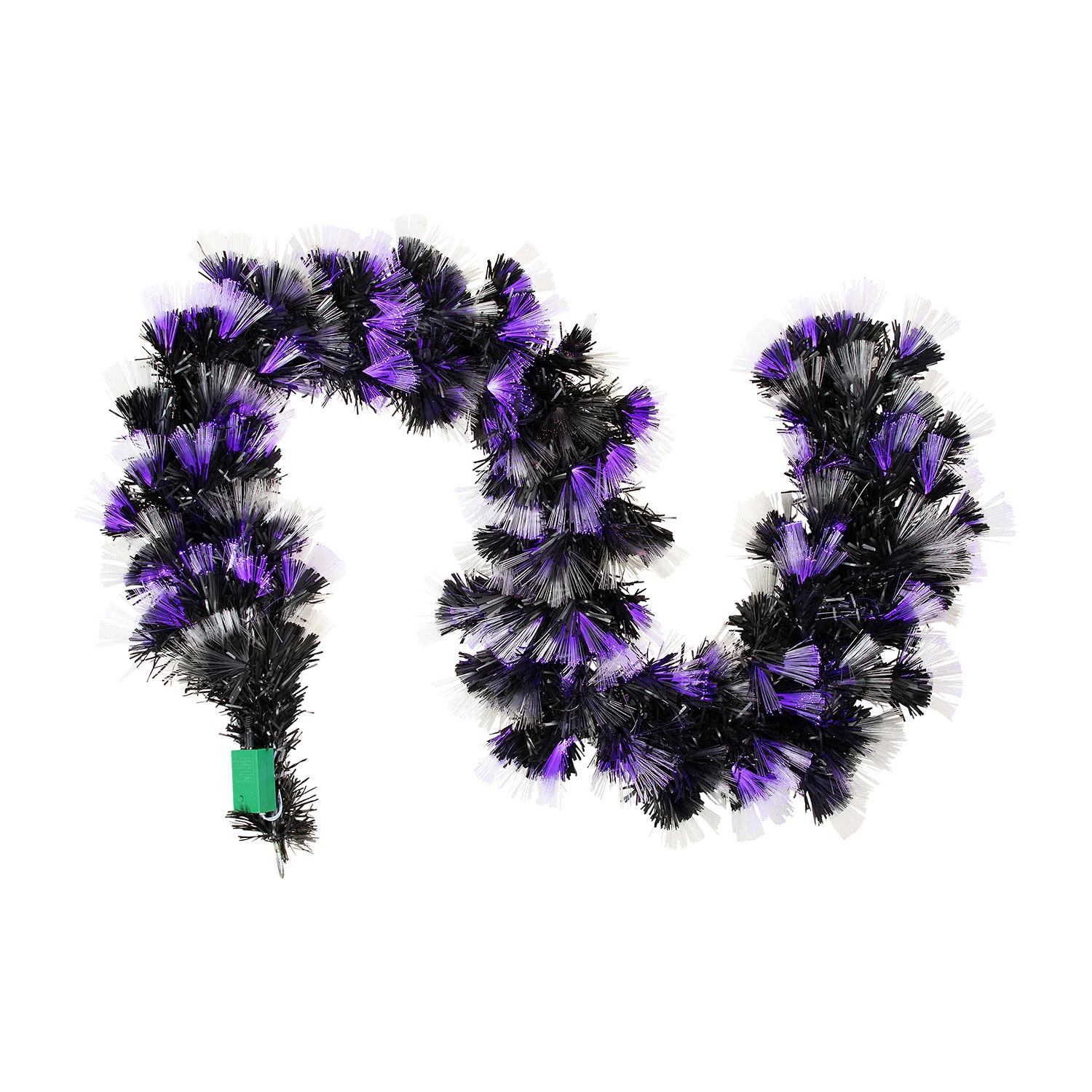 Northlight 6 Ft Led Multi Function Fiber Optic Artificial Pre-Lit Outdoor Garland