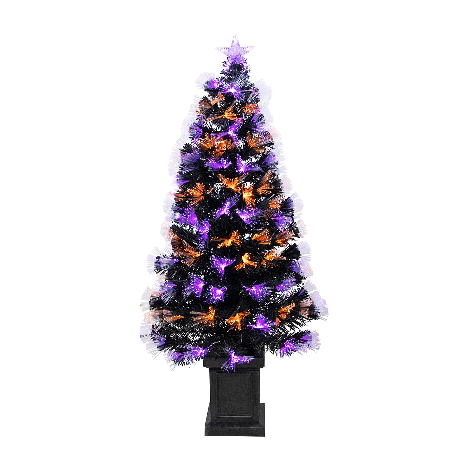 Northlight 4 Ft Led 8-Function Fiber Optic Indoor Artificial Tree