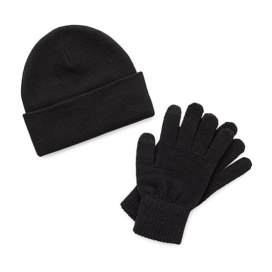 St. John's Bay Beanie & Touch Tech Glove 2-pc. Cold Weather Set