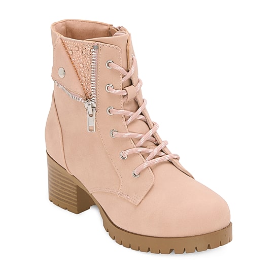 Thereabouts Little & Big Kid Girls Mckenna Flat Heel Lace Up Boots