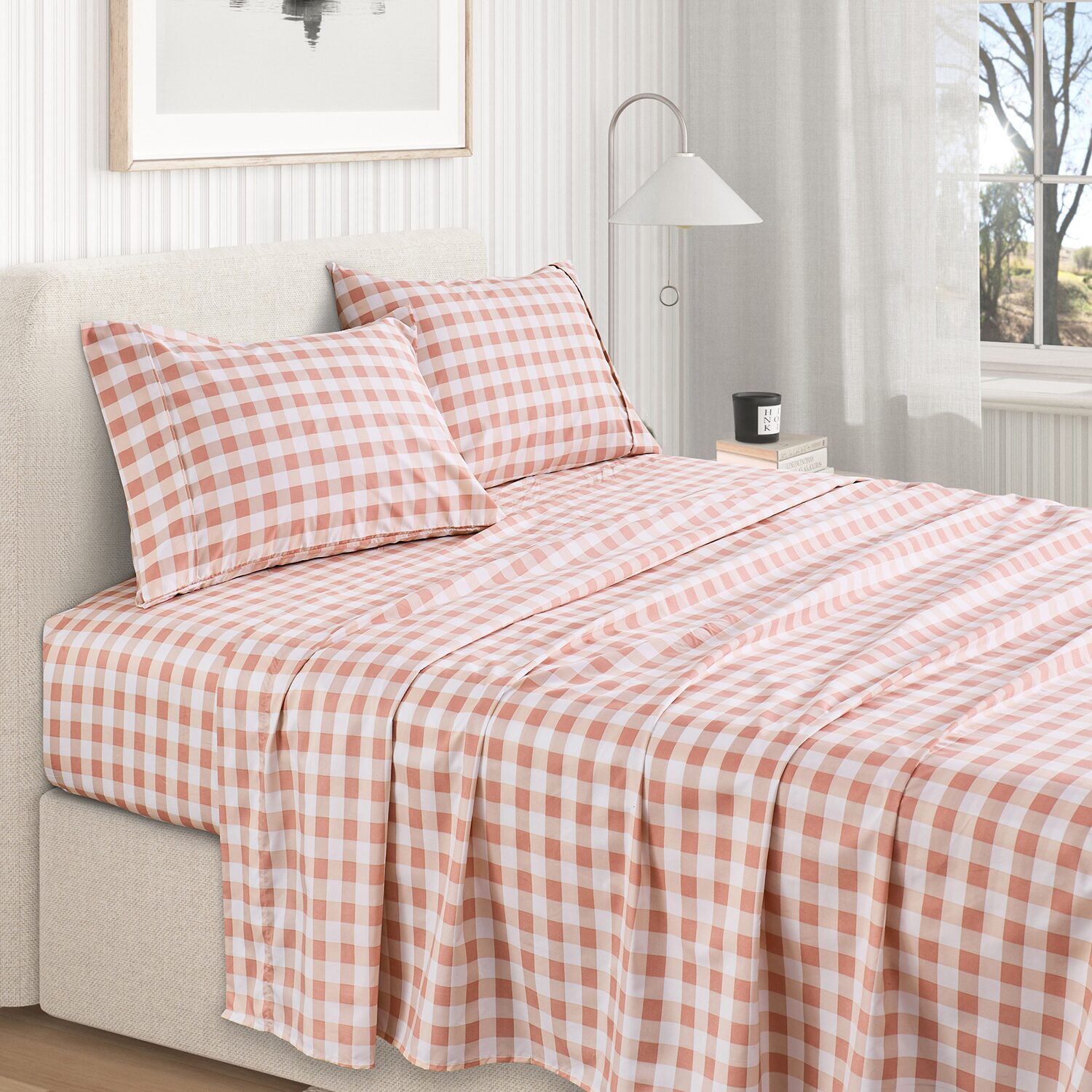 Linery Gingham Printed Sheet Set