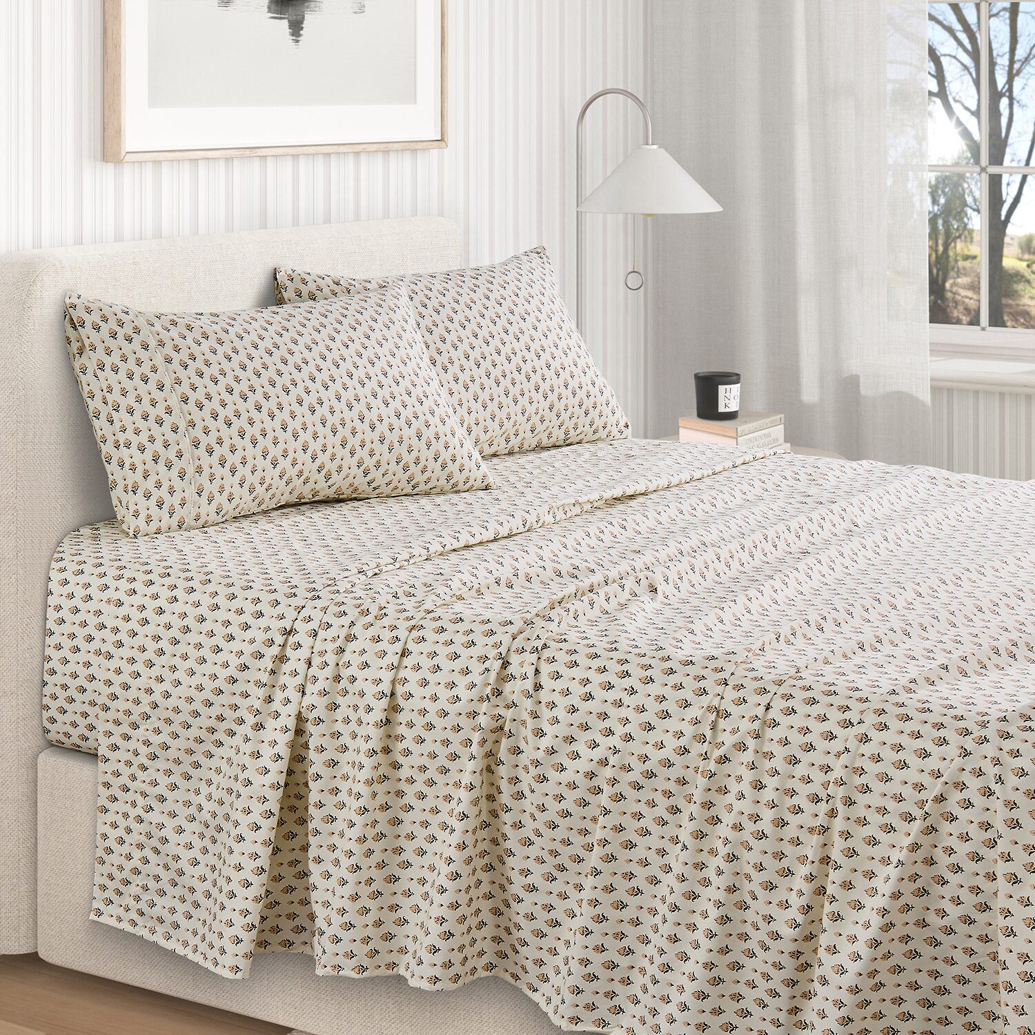 Linery Floral Printed Sheet Set