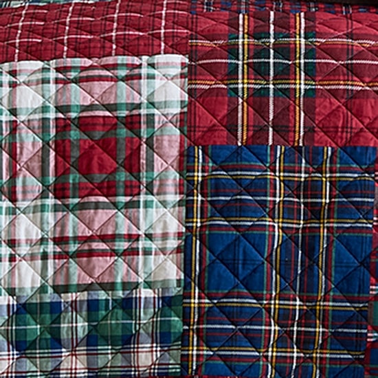 North Pole Trading Co. Holiday Plaid 3-pc. Quilt Set