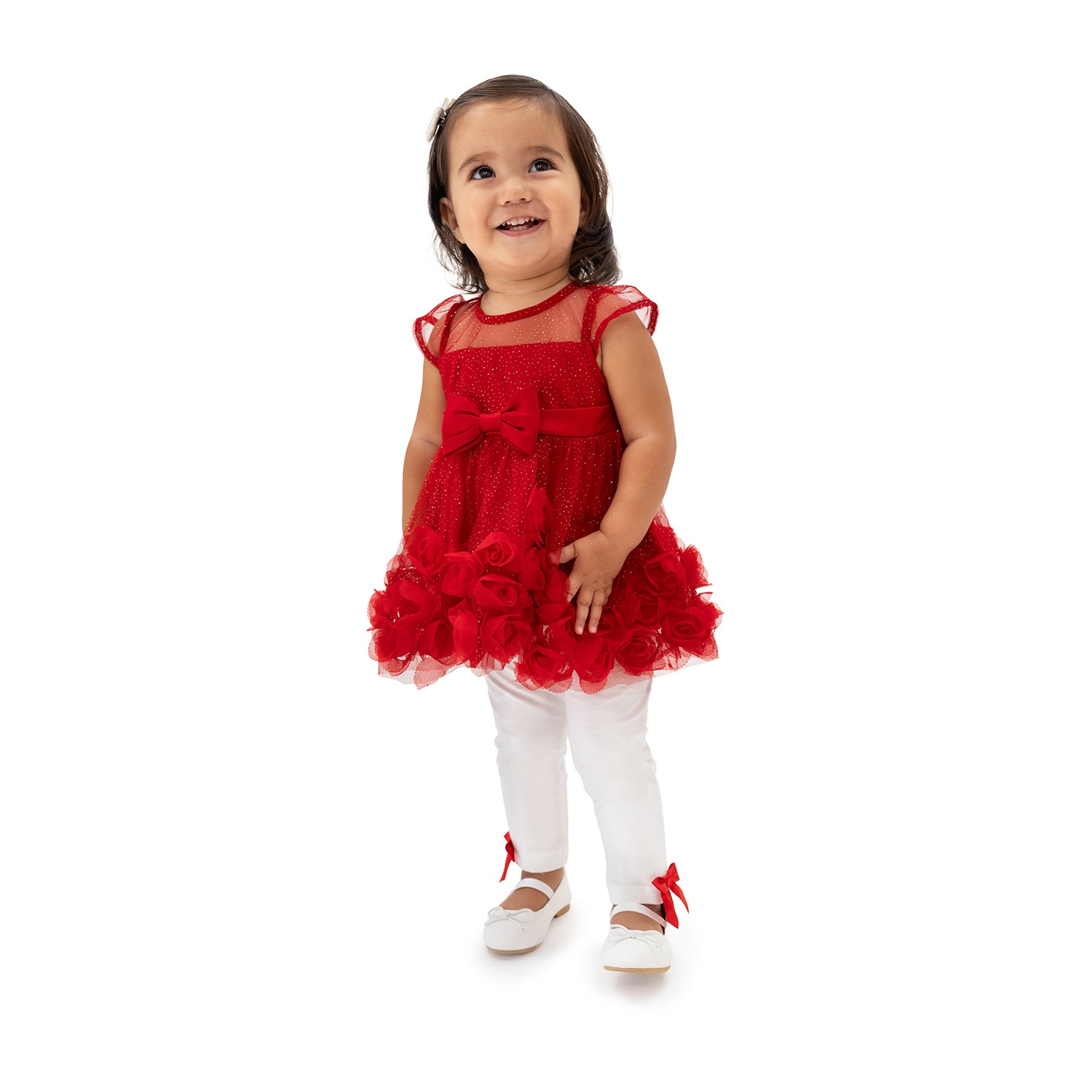 Rare Editions Baby Girls Cap Floral 2-pc. Dress Set