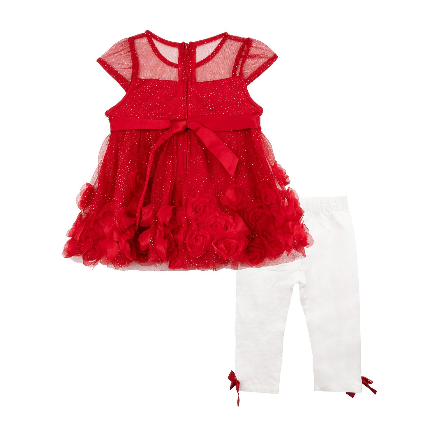 Rare Editions Baby Girls Cap Floral 2-pc. Dress Set