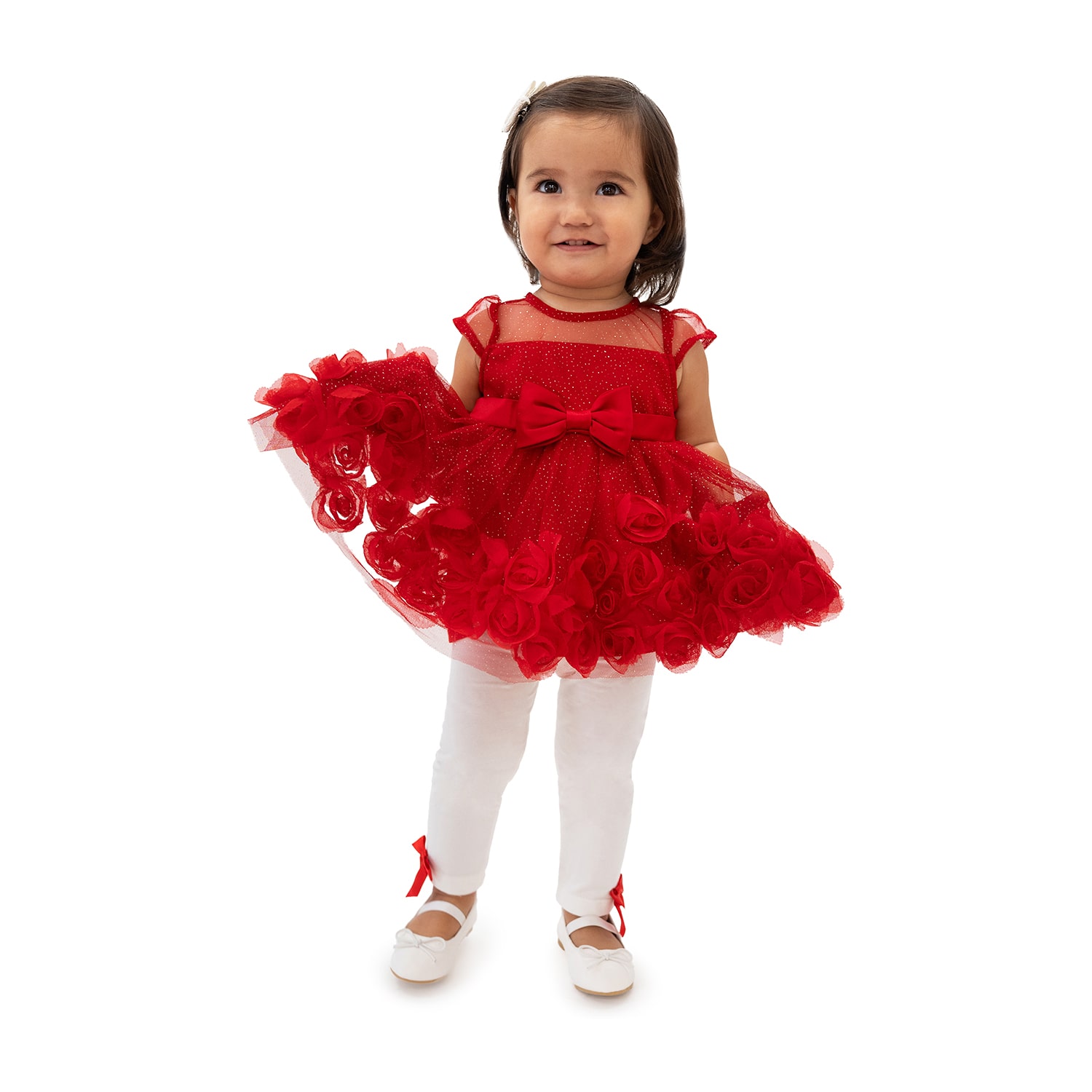 Rare Editions Baby Girls Cap Floral 2-pc. Dress Set