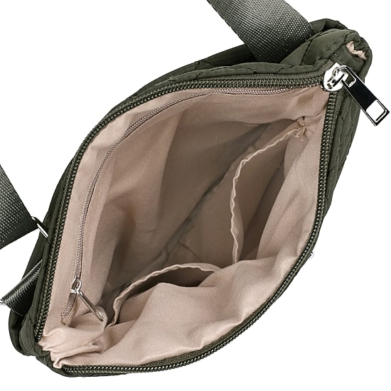 Julia Buxton Quilted Nylon Crossbody Bag