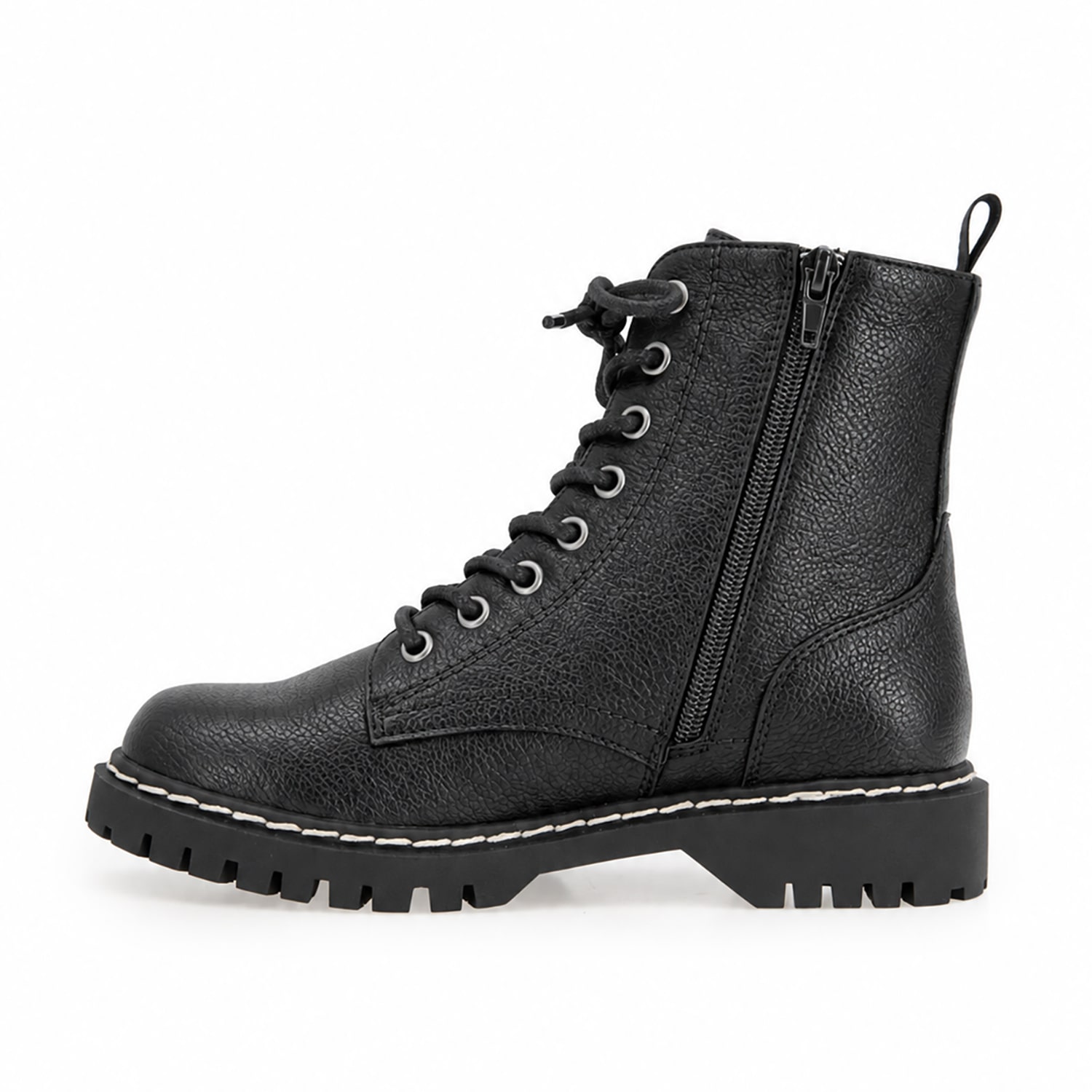 Unionbay Womens Ginny Flat Heel Combat Boots