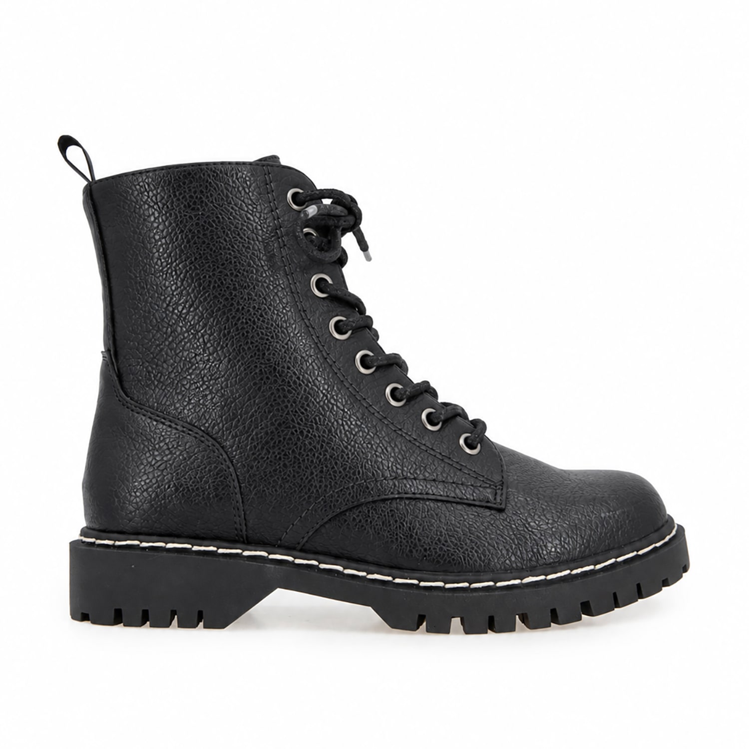 Unionbay Womens Ginny Flat Heel Combat Boots