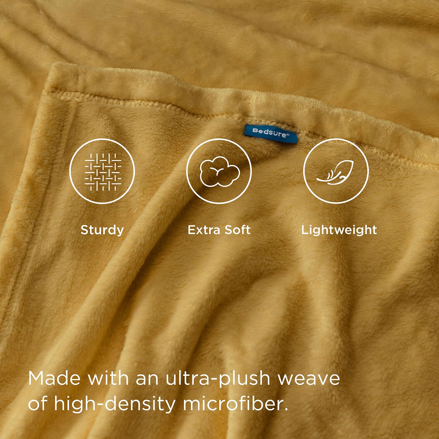 Bedsure® Flannel Solid Midweight Blanket