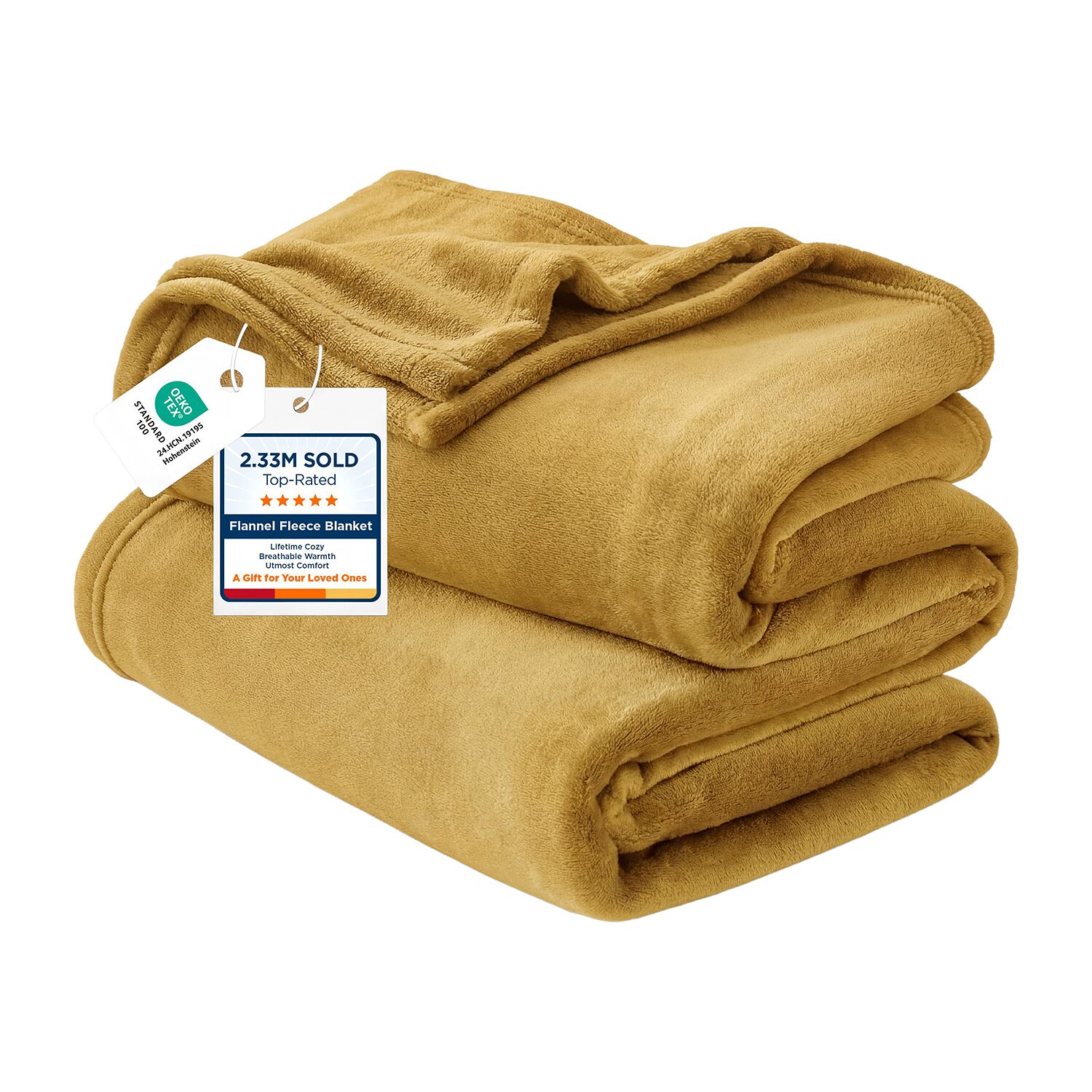 Bedsure® Flannel Solid Midweight Blanket