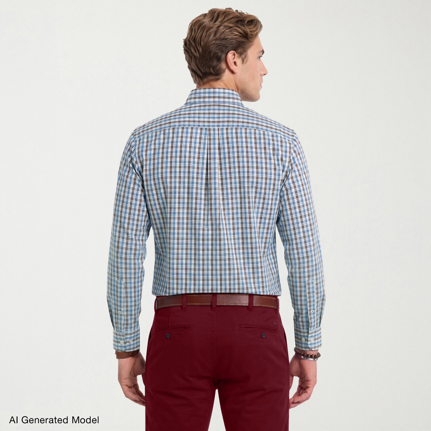 IZOD Mens Long Sleeve Regular Fit Wrinkle Free Button-Down Shirt