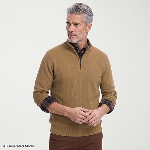 Izod Honeycomb Mens Long Sleeve Pullover Sweater In Beige