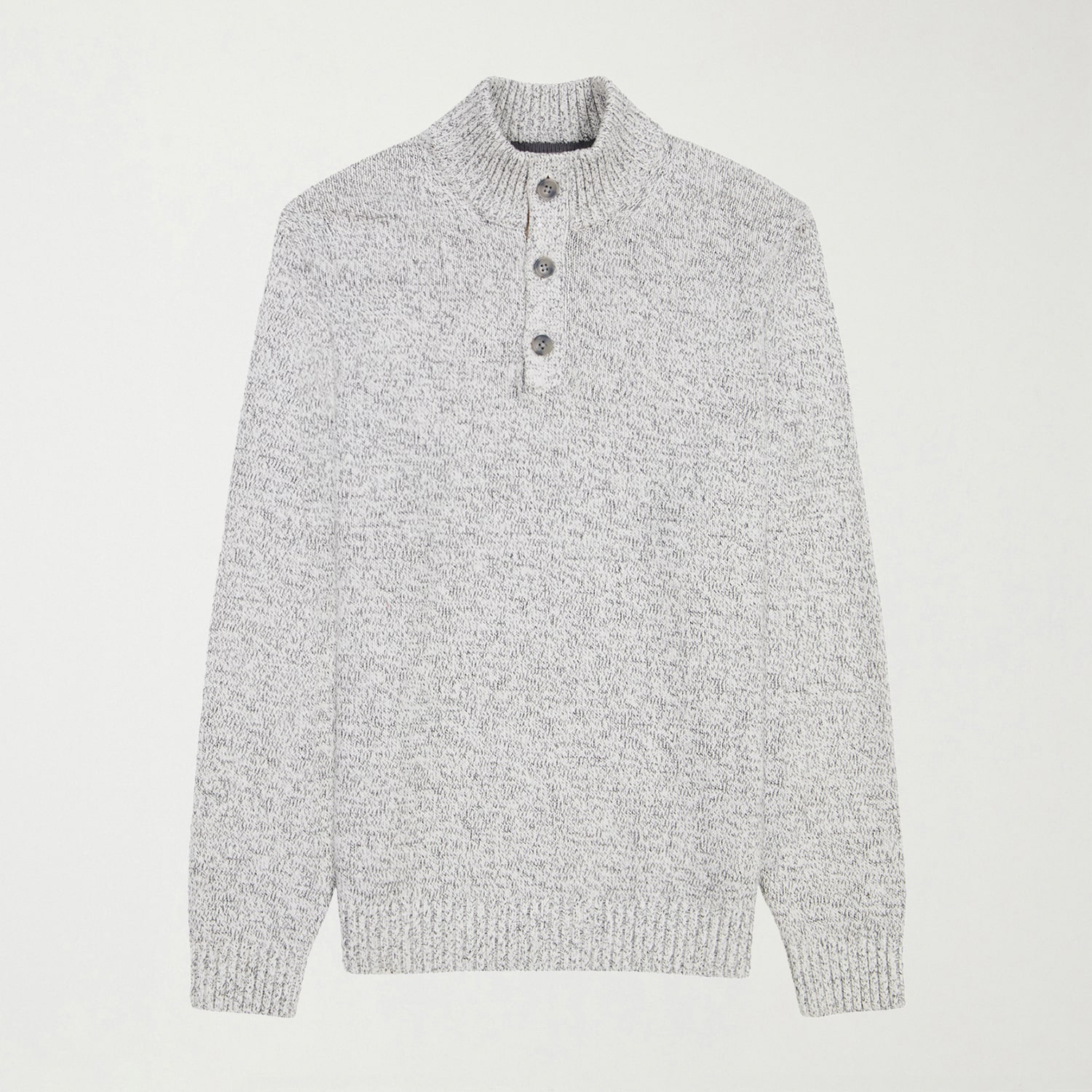 IZOD Button Mock Neck Mens Long Sleeve Pullover Sweater