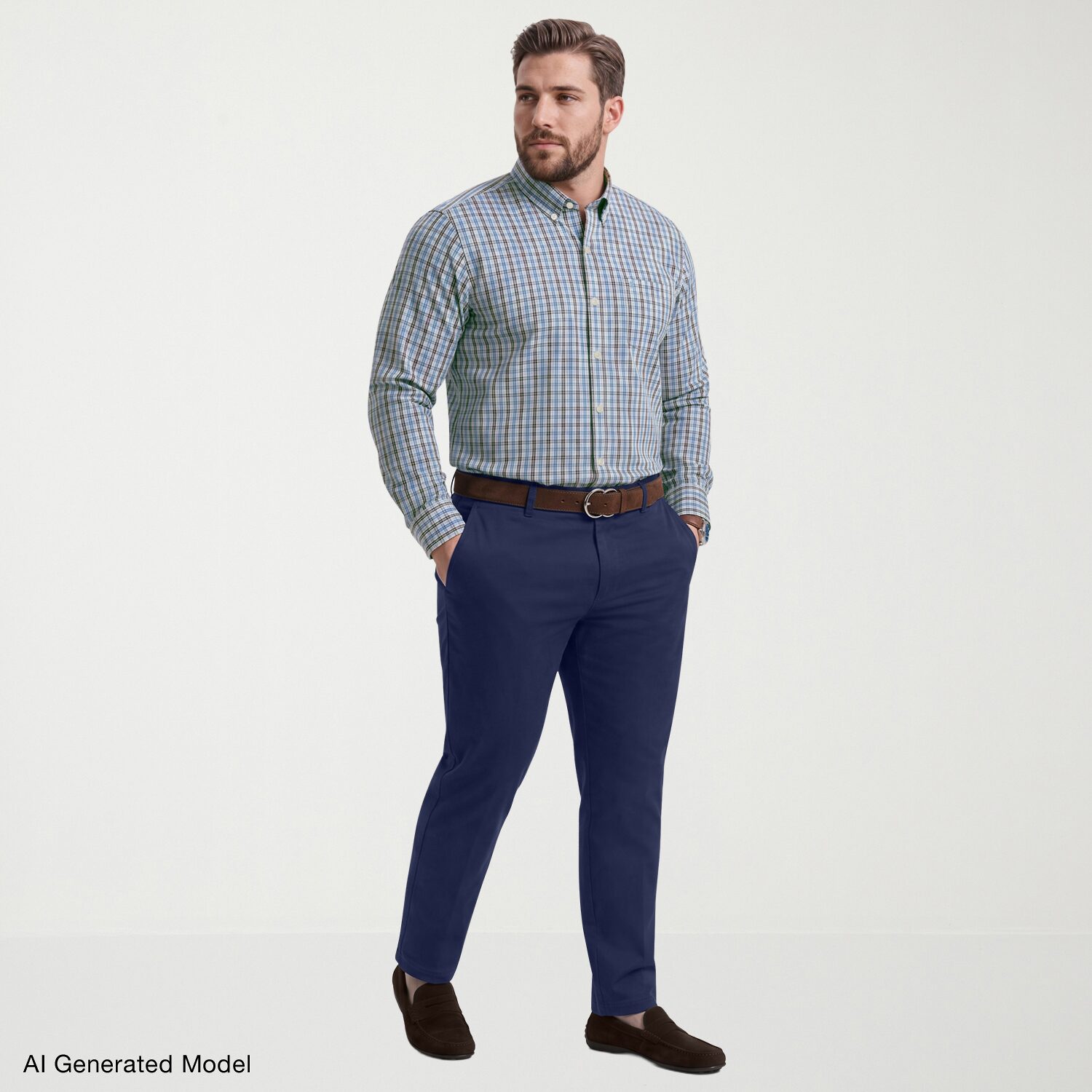IZOD Mens Long Sleeve Regular Fit Big and Tall Button-Down Shirt