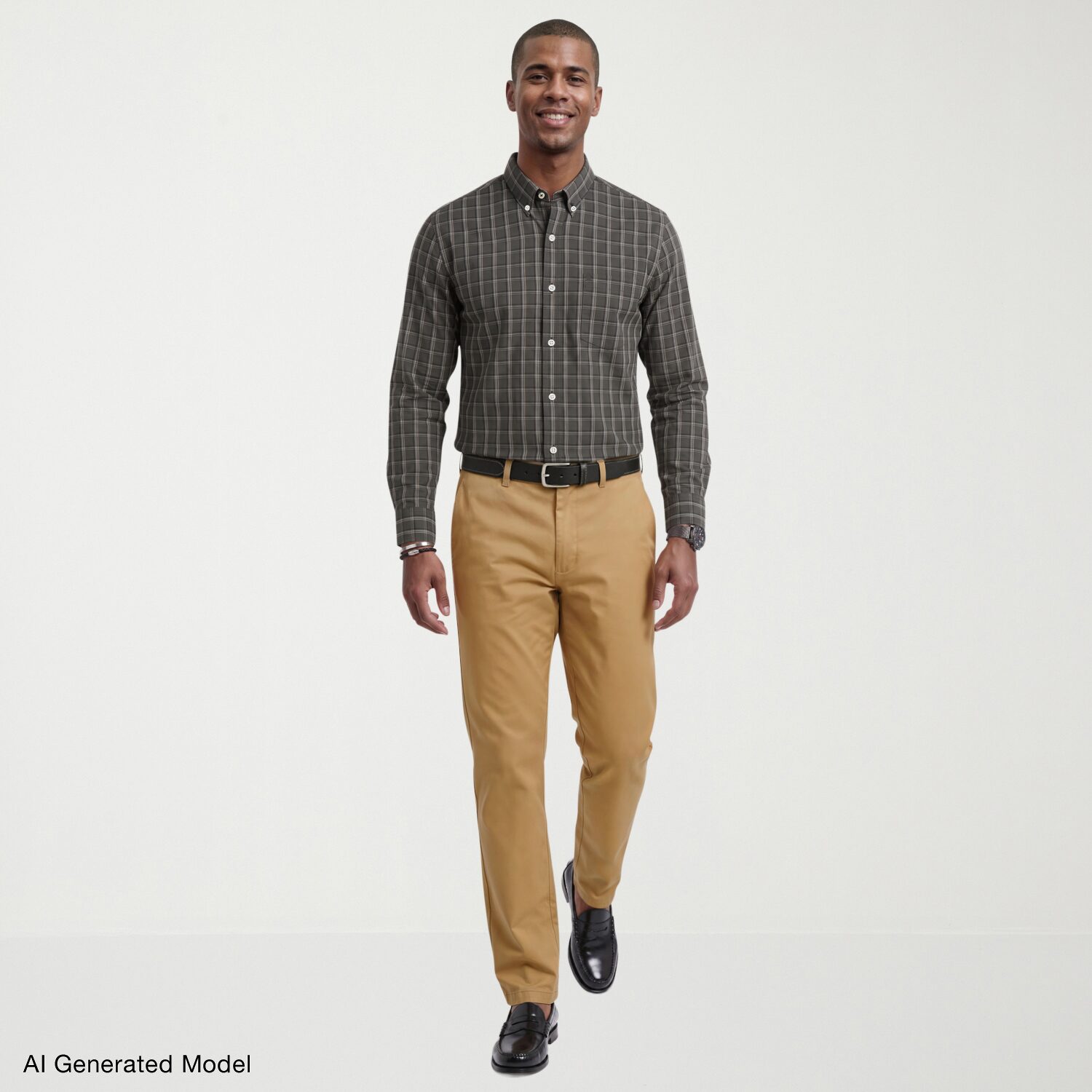 IZOD Mens Long Sleeve Regular Fit Wrinkle Free Button-Down Shirt