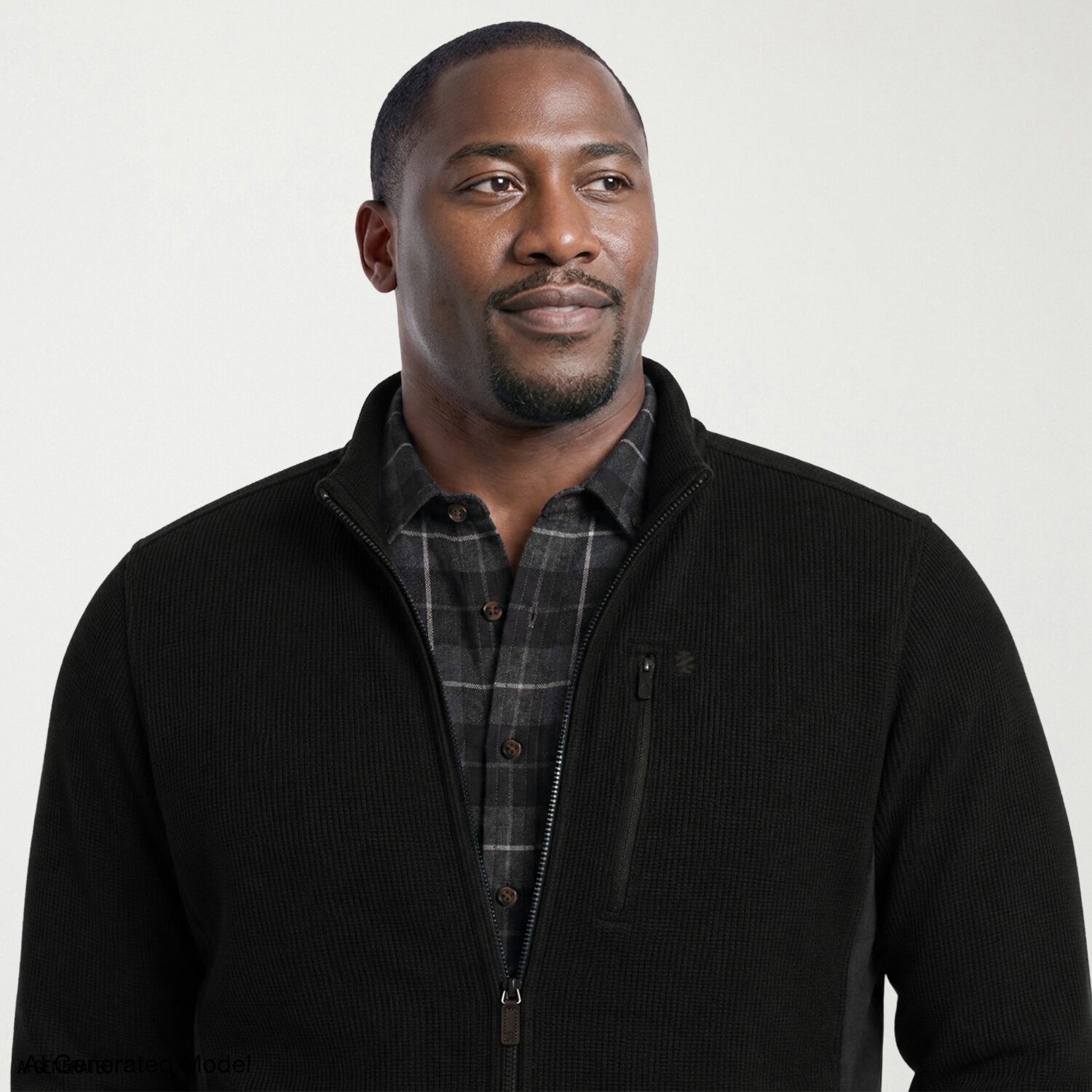 IZOD Mens Fleece Lightweight Big and Tall Jacket