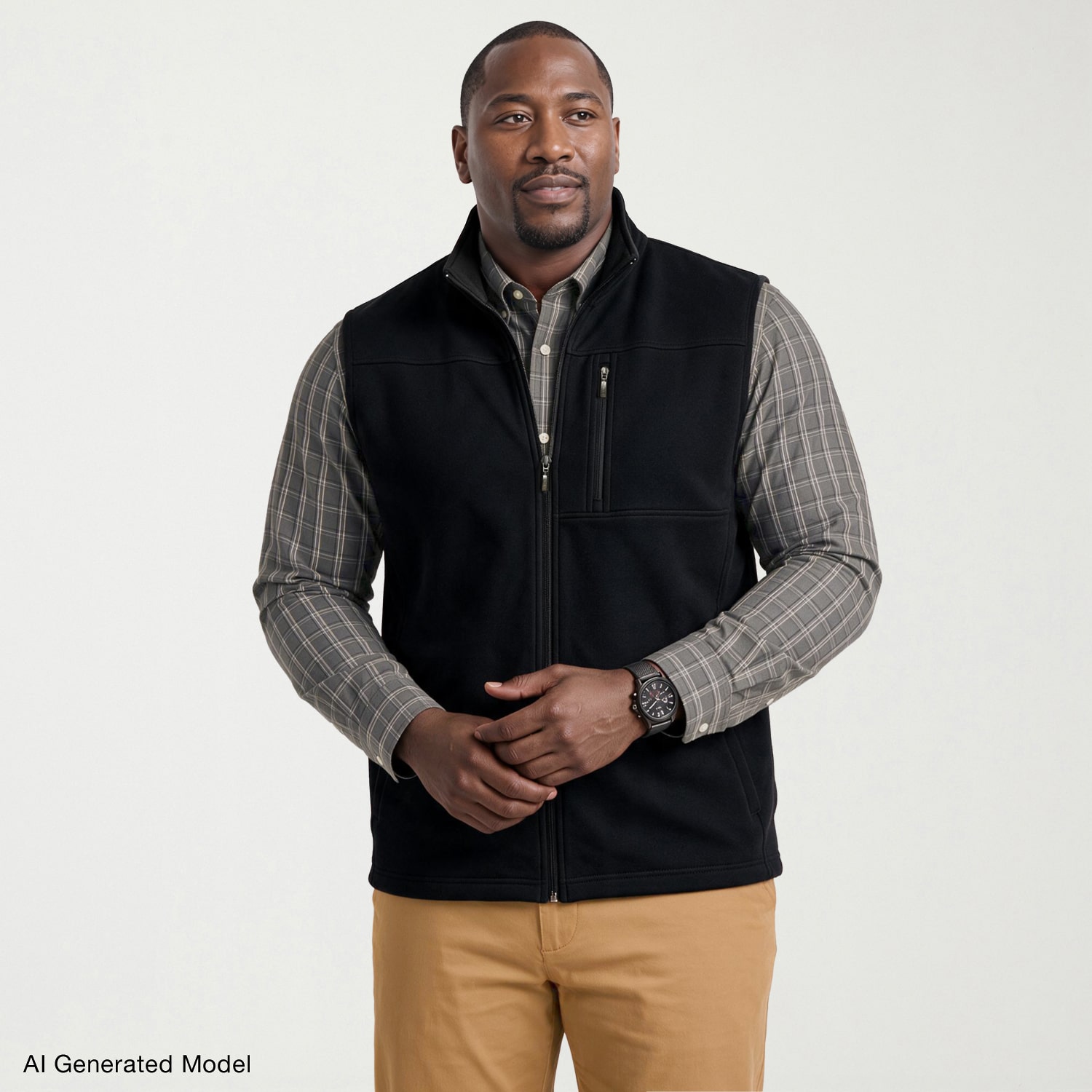 IZOD Mens Lightweight Big and Tall Fleece Vest