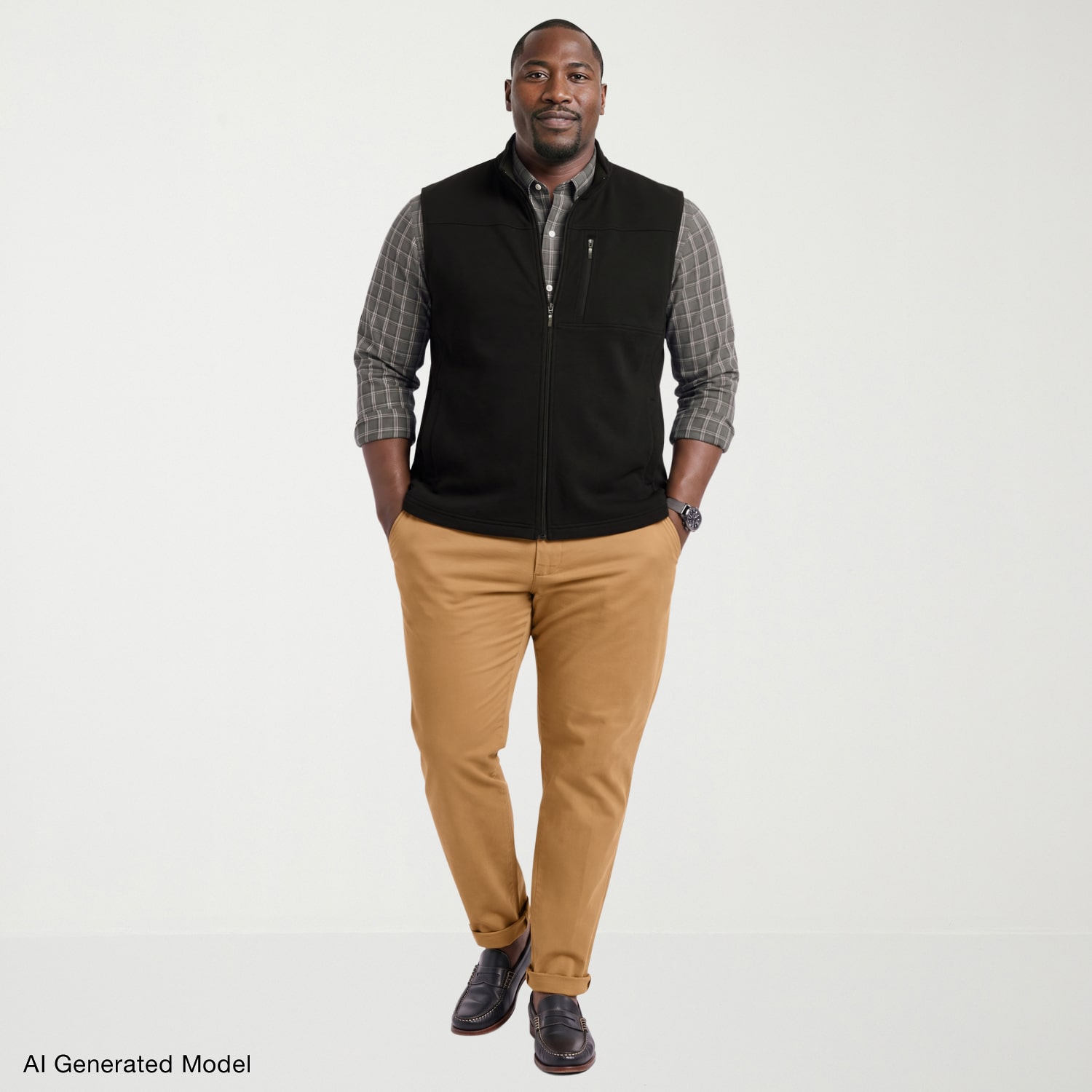 IZOD Mens Lightweight Big and Tall Fleece Vest