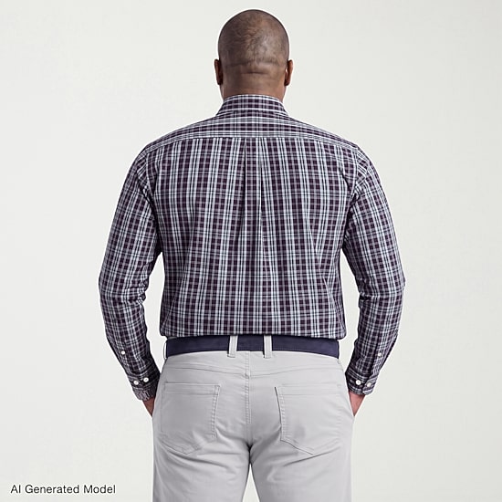 IZOD Mens Long Sleeve Regular Fit Big and Tall Button-Down Shirt