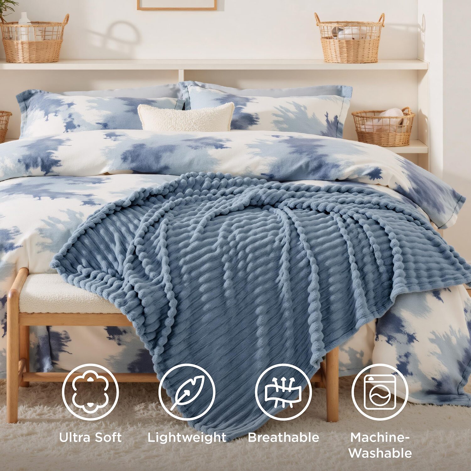 Bedsure® Chunky Corduroy Midweight Blanket