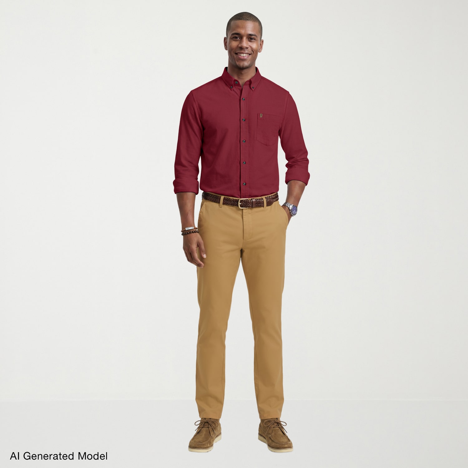 IZOD Stratton Mens Long Sleeve Regular Fit Flannel Shirt
