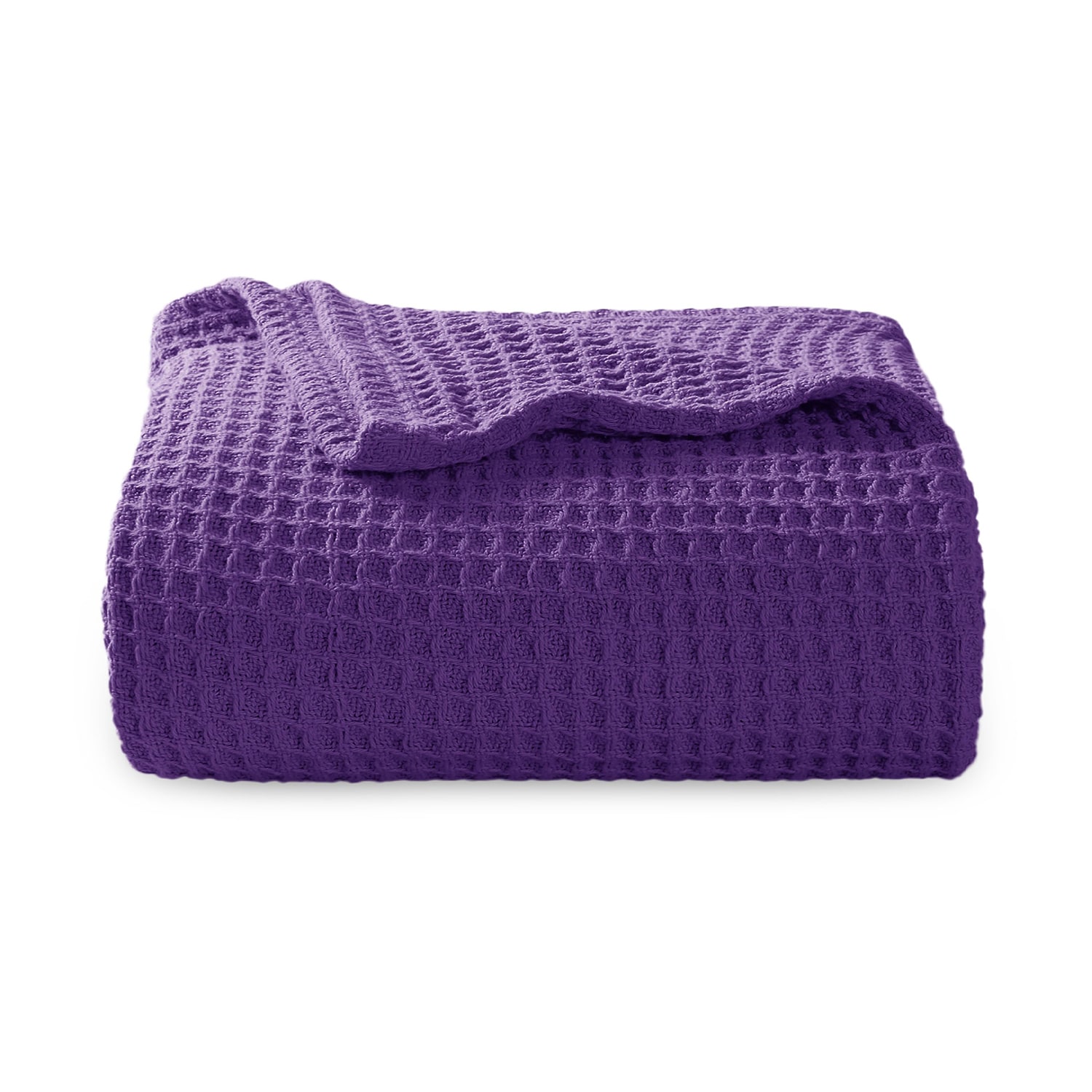 Bedsure® Cotton Solid-Waffle Midweight Blanket