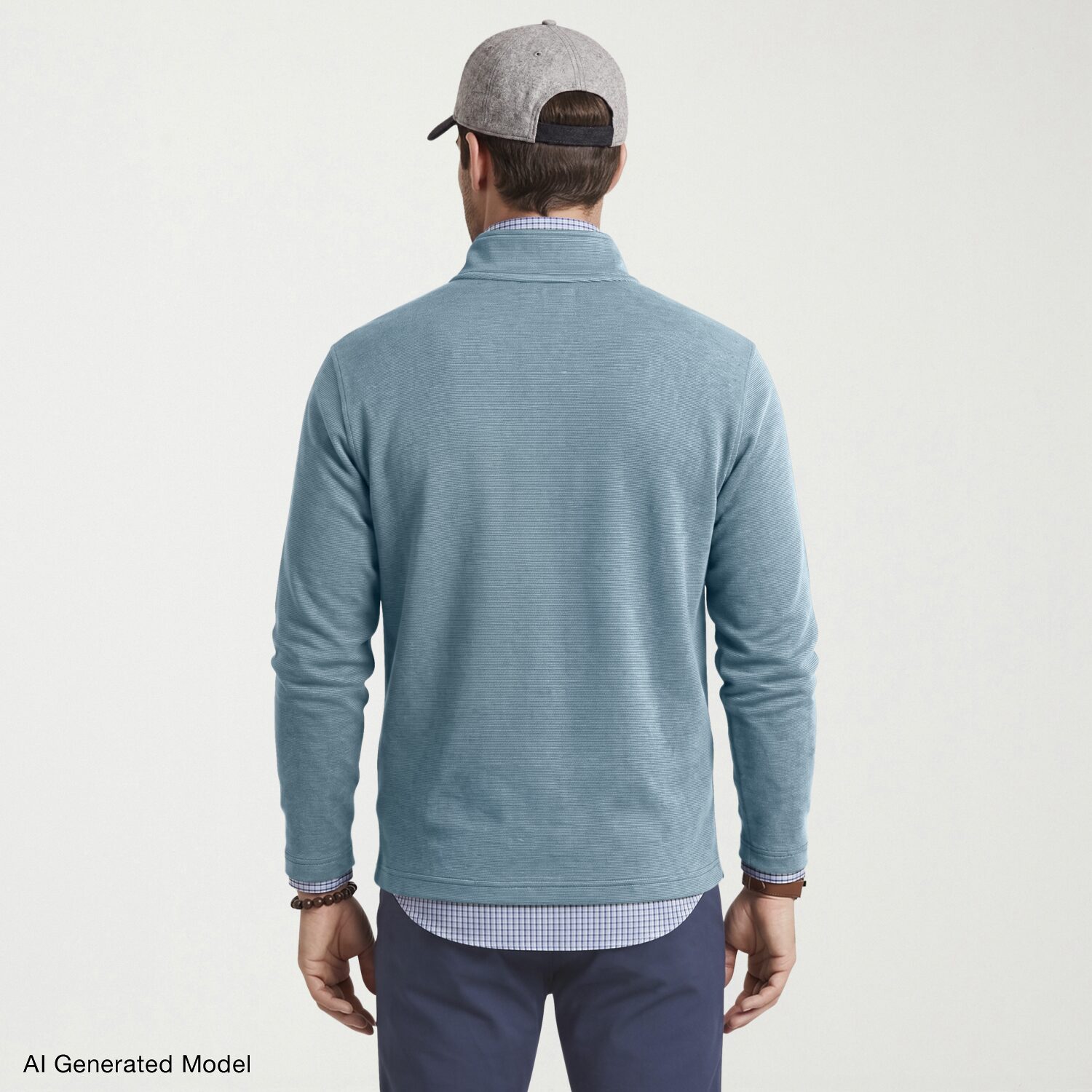 IZOD Feeder Stripe Mens Long Sleeve Quarter-Zip Pullover