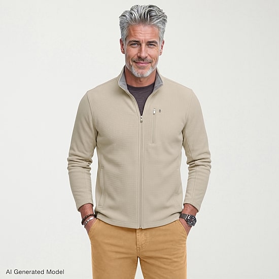 IZOD Advantage Performance Mens Fleece Lightweight Jacket