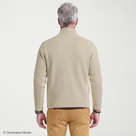 IZOD Advantage Performance Mens Fleece Lightweight Jacket