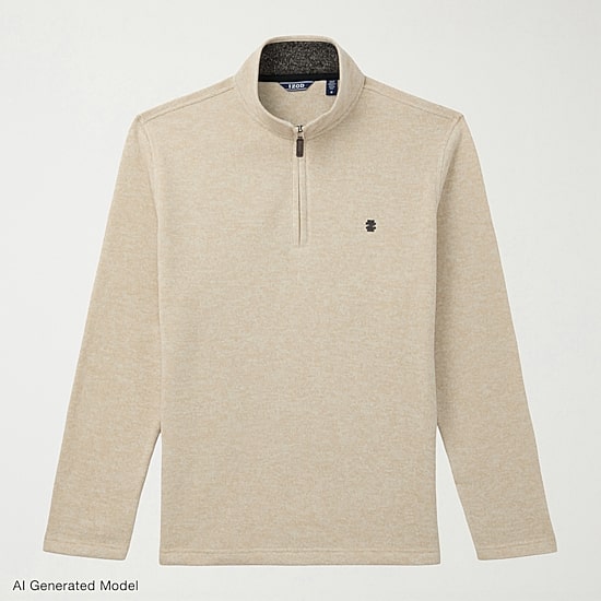 IZOD Thermasoft Sweater Fleece Mens Long Sleeve Quarter-Zip Pullover