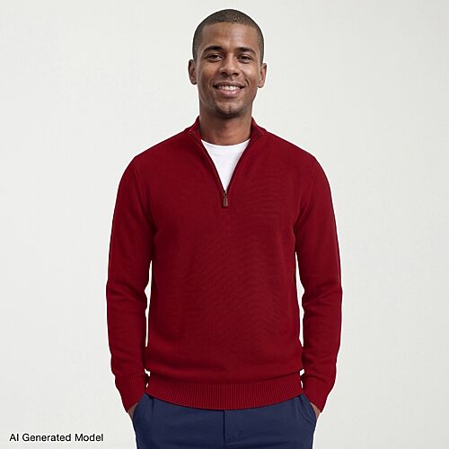 Izod Honeycomb Mens Long Sleeve Pullover Sweater In Red