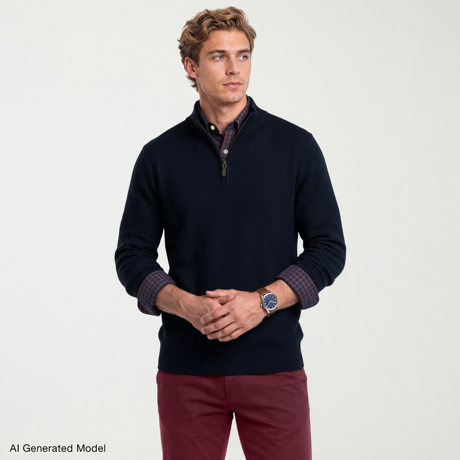 IZOD Honeycomb Mens Long Sleeve Pullover Sweater