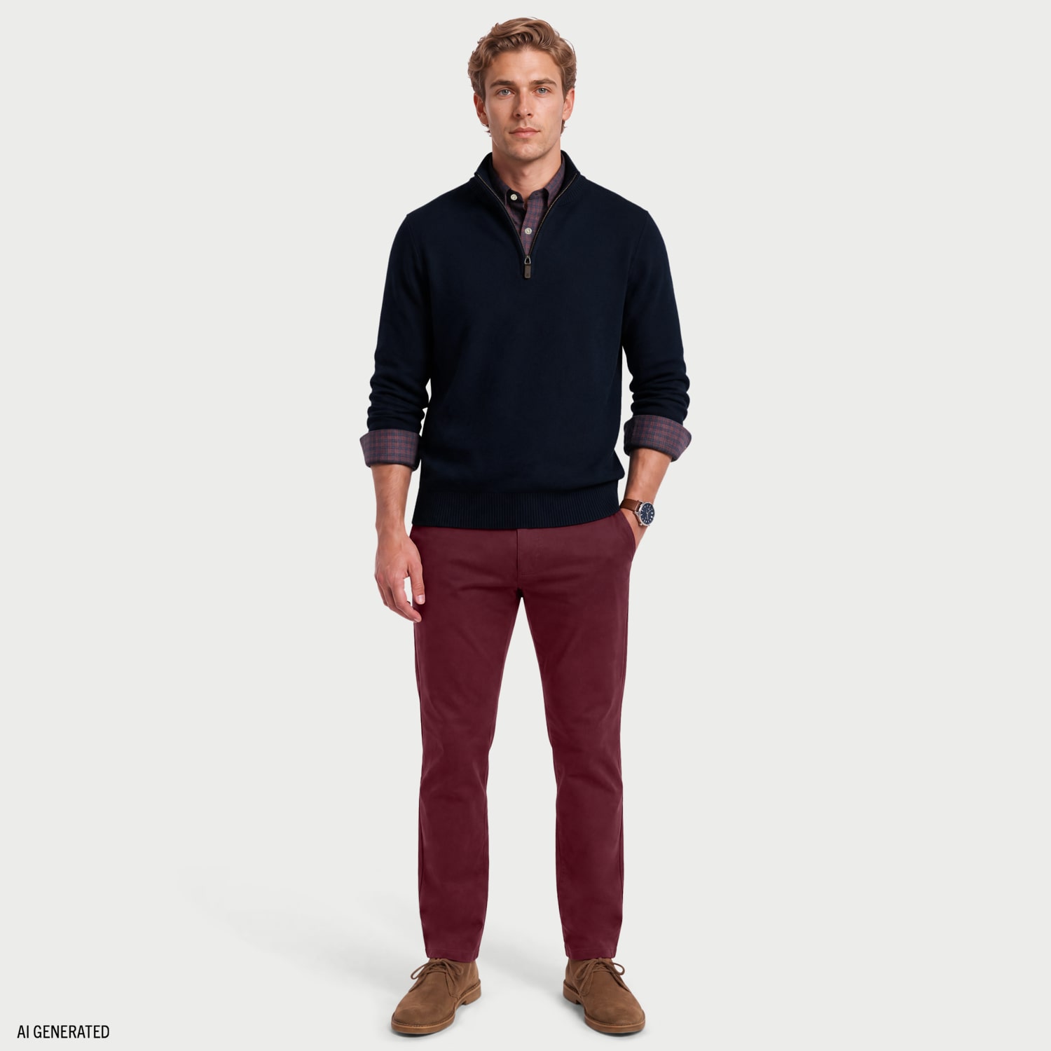 IZOD Honeycomb Mens Long Sleeve Pullover Sweater