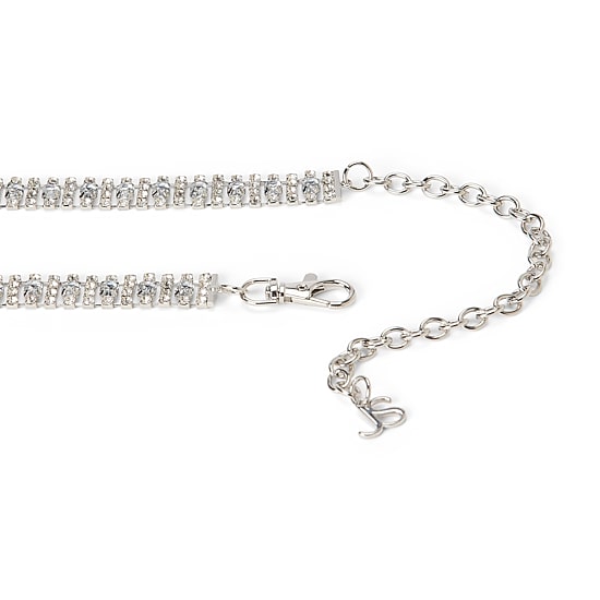 JS Jessica Simpson Diamond Chain Womens Belt