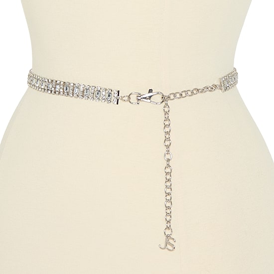 JS Jessica Simpson Diamond Chain Womens Belt