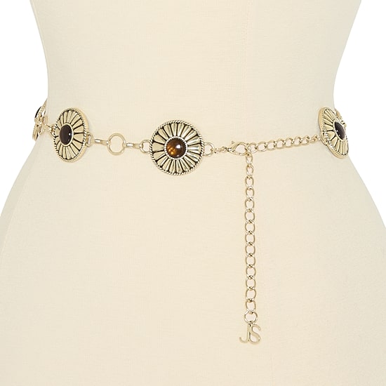 JS Jessica Simpson Stone Floral Womens Belt