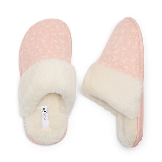 east 5th Printed Womens Round Closed Toe Mules