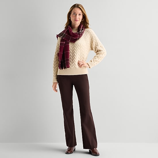 Liz Claiborne Print Cashmere Like Wrap Scarf